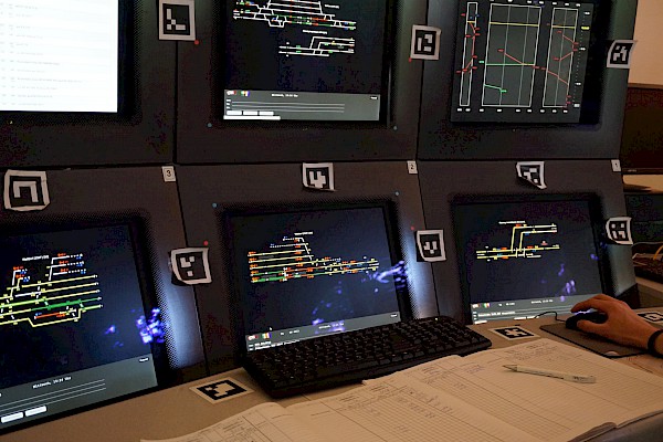 Bedienplatz des Bahnhofs Walfdorf